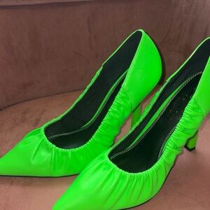 Green ASOS heels